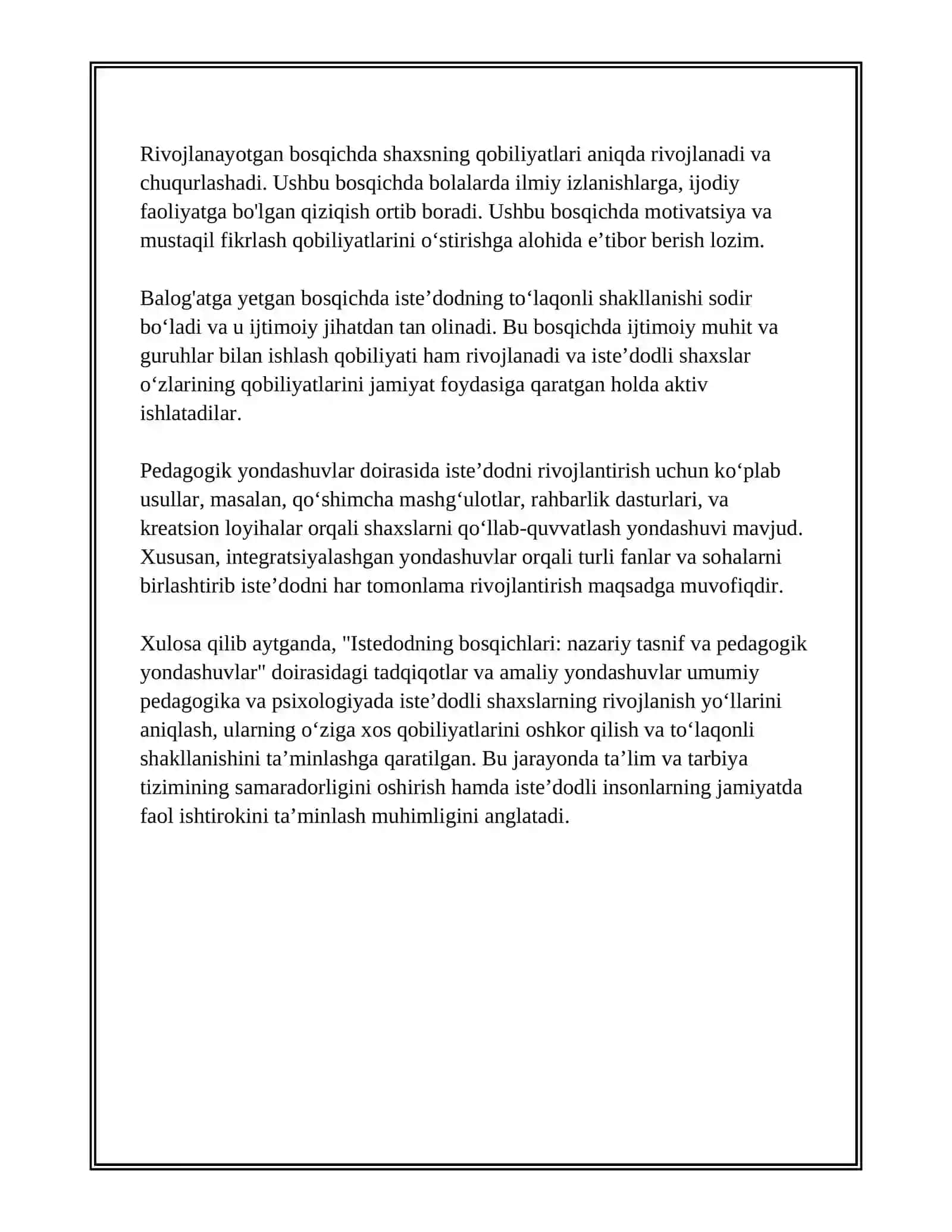 ISTEDODNING BOSQICHLARI UMUMIY PEDAGOGIKA PSIXOLOGIYADA 4
