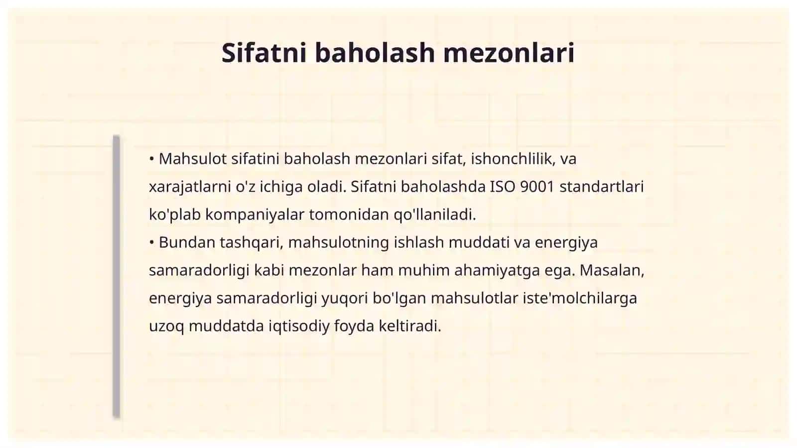Mahsulot sifatining tahlili 4