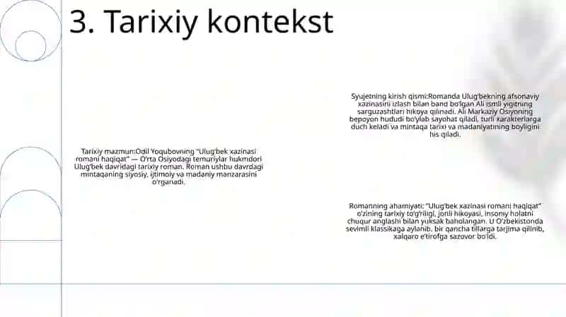 Ulug'Bek Xazinasi Romani Haqida 4