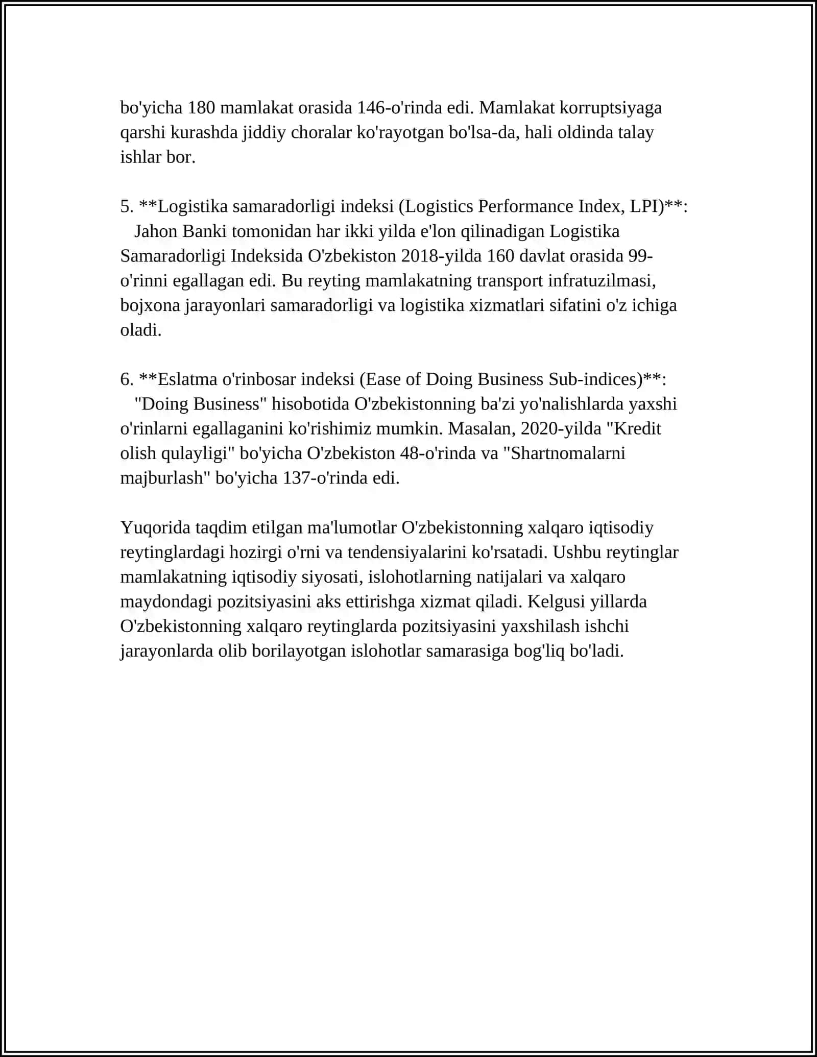 O'ZBEKISTON RESPUBLIKASI OLIY TA’LIM FAN VA INNOVATSIYA VAZIRLIGI 4