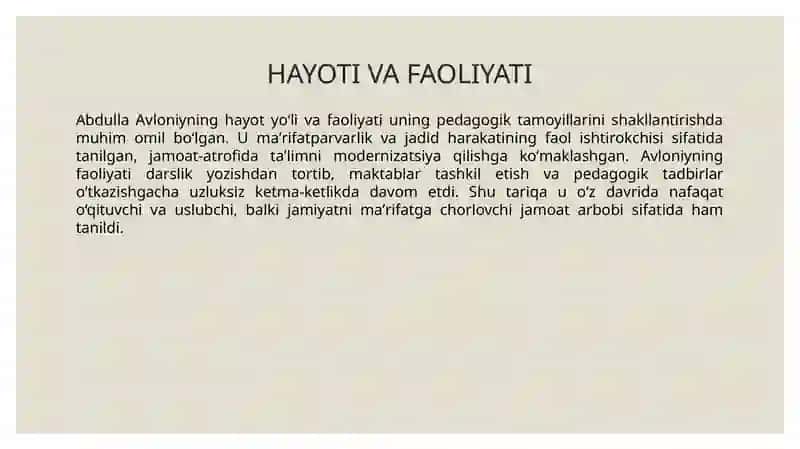 Abdulla Avloniyning pedagogik faoliyati 4