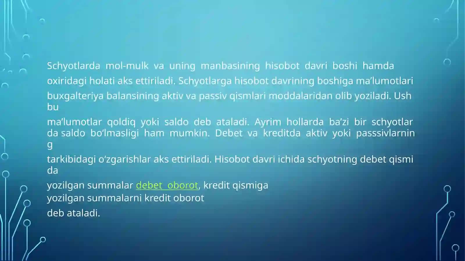 Xo‘jalik operatsiyalarida ikkiyoqlama yozuv 4
