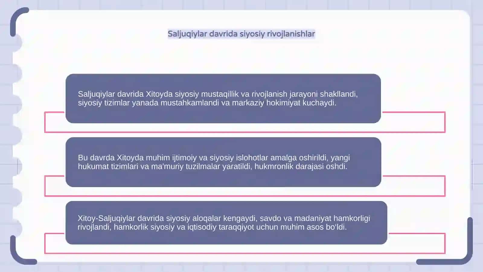 Saljuqiylarning Xitoy bilan aloqalari 4