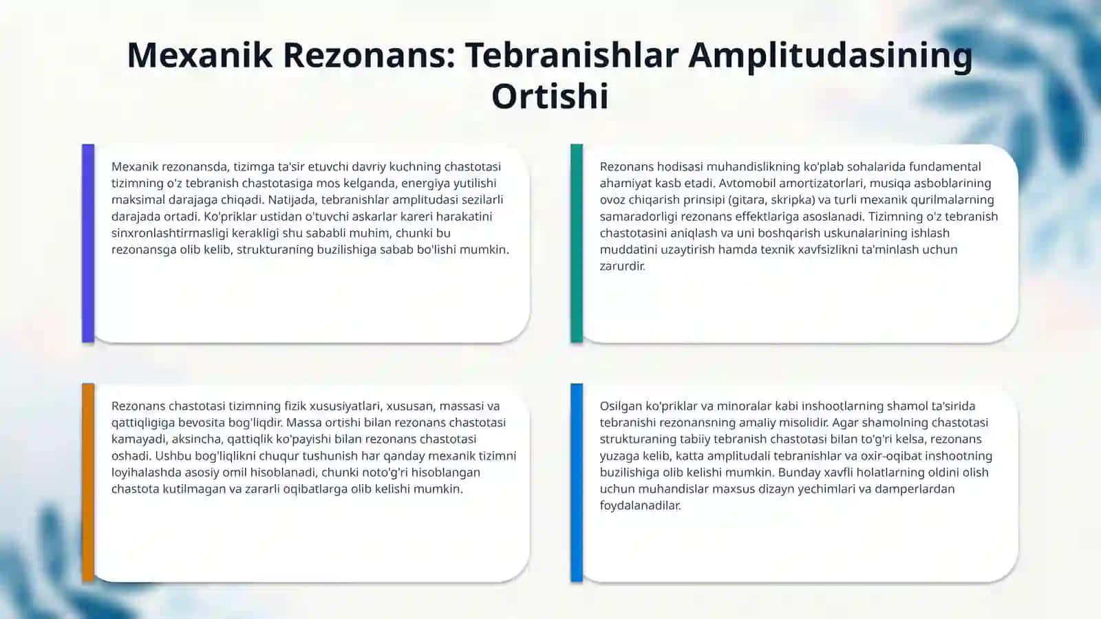 Rezonans hodisasi 4
