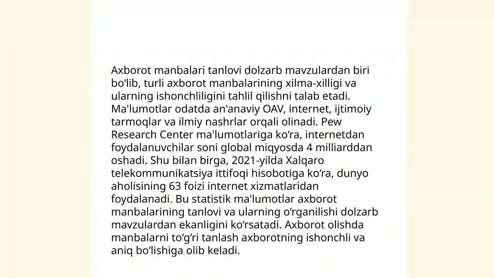 Media savodxonlikning asoslari 4