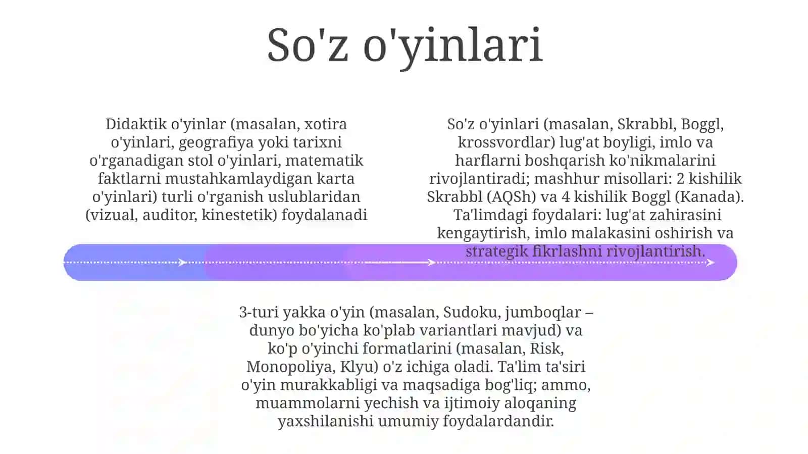 Didaktik o'yin turlari 4