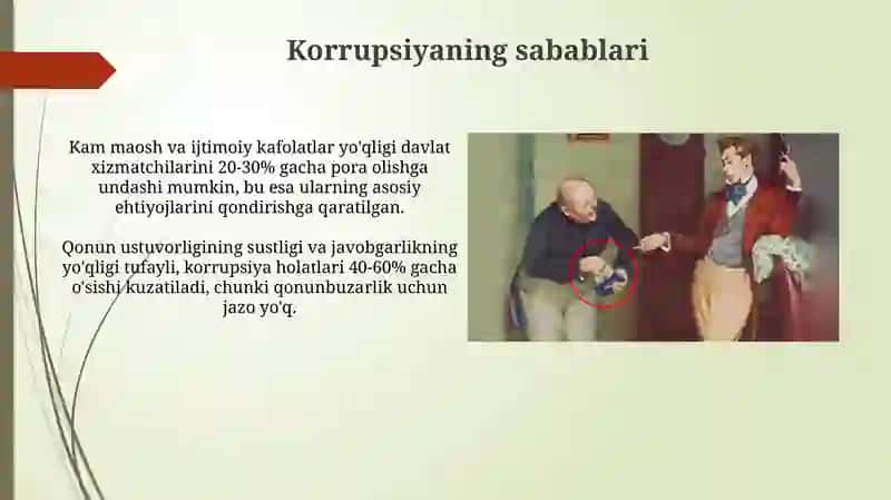 Karupsiyaning mohiyati va uning oqibatlari 4