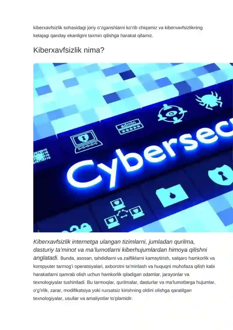 Milliy va xalqaro darajada kiberxavfsizlik 4