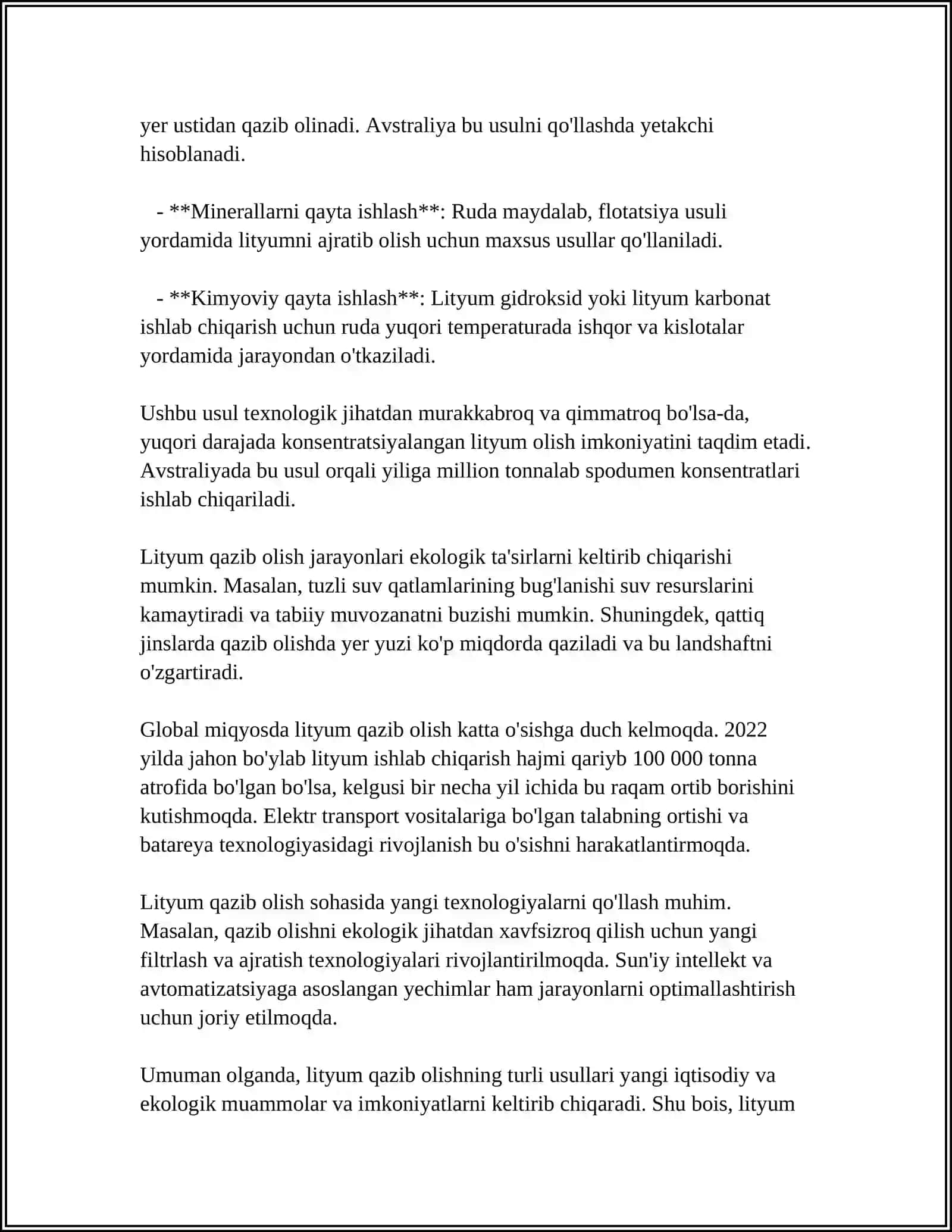 Litiy Metallurgiyasi 4