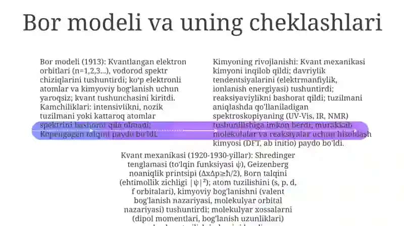 Kvant Kimyosi va Molekulyar Tuzulim 4