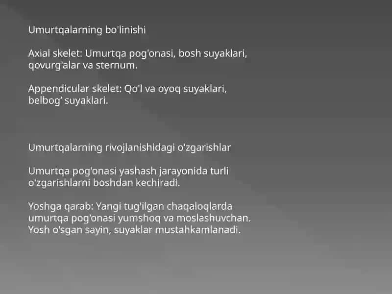 Skeletning sigmentar tuzilishi 4