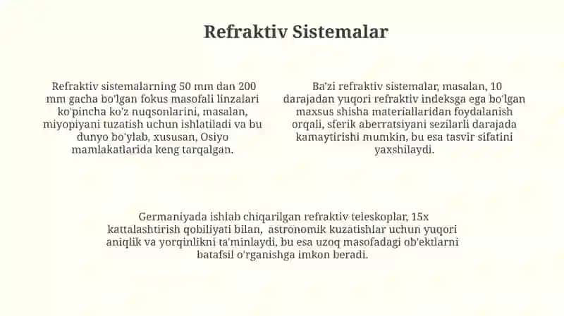 Optik sistemalarning abberatsiyasi va turlari 4