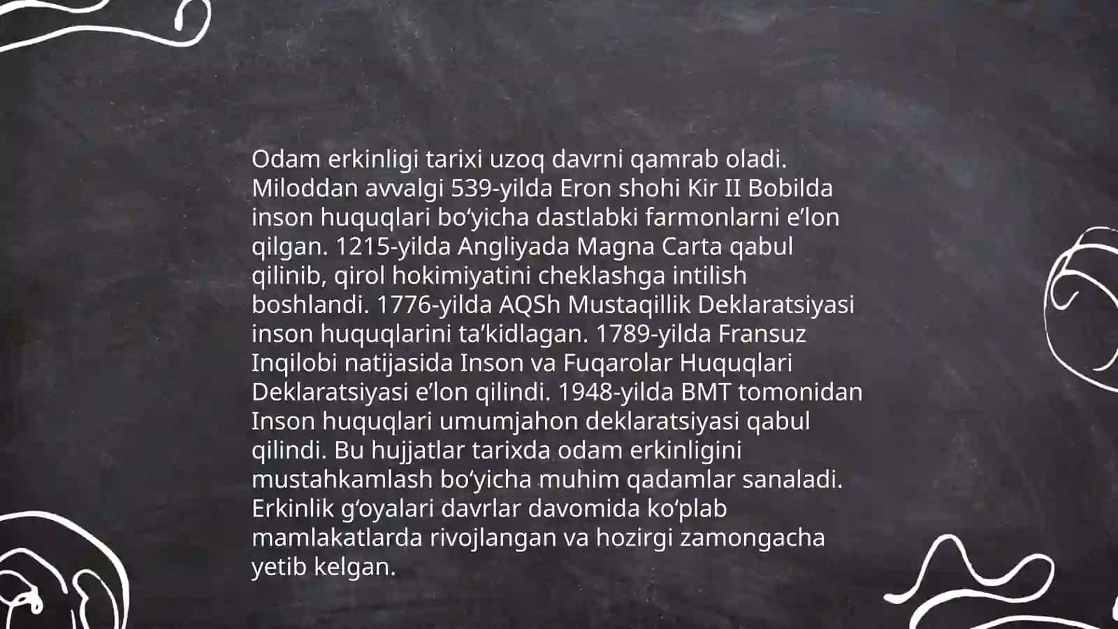 Odam erkinligi haqida 4