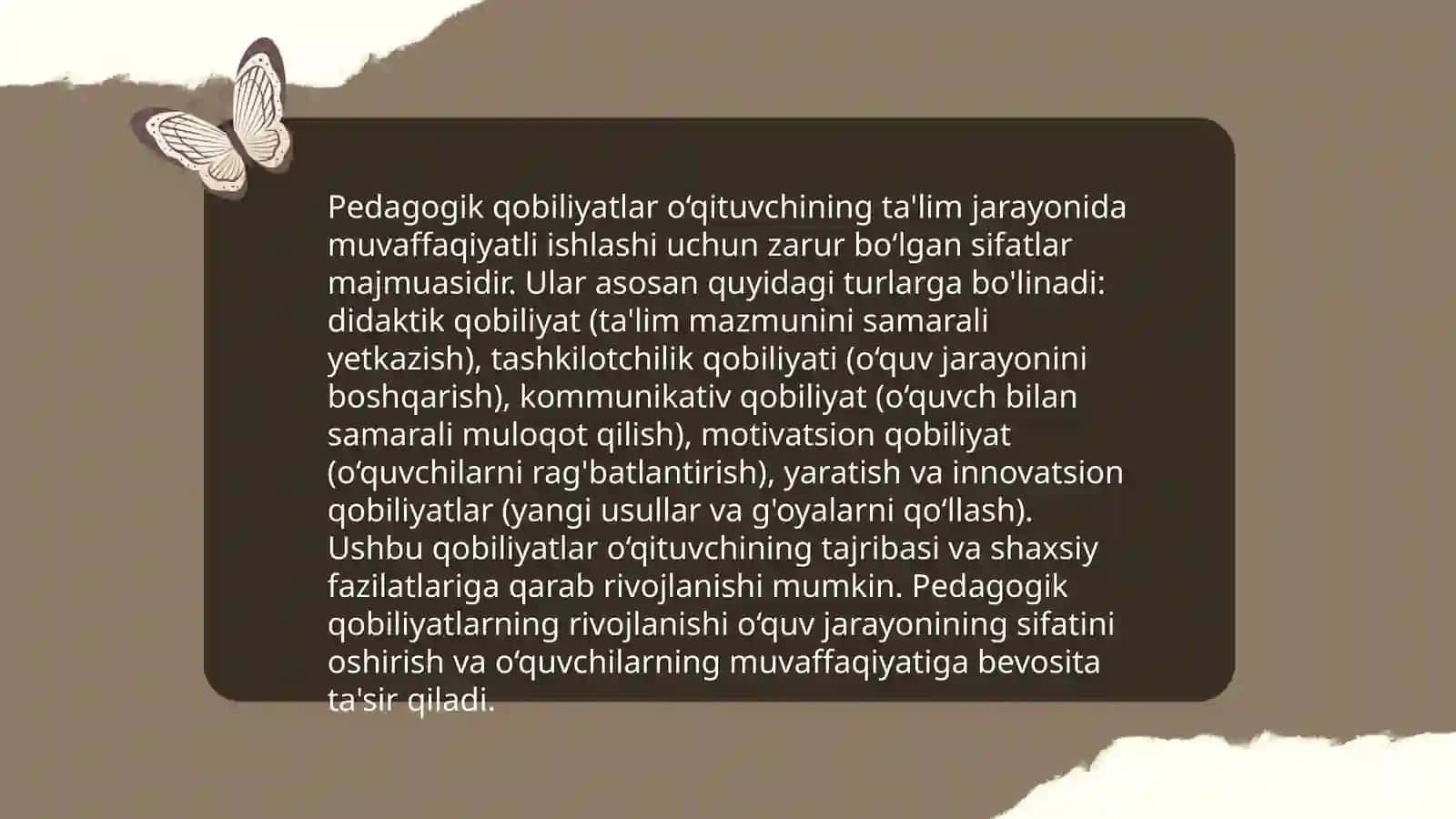 Pedagogik Qobiliyatning Nazariy Asoslari 4