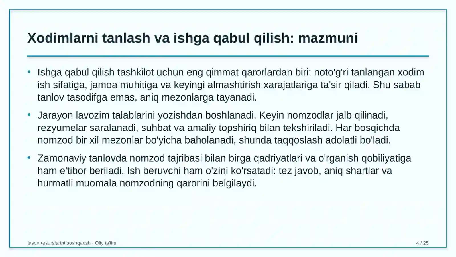 bolalar nashrlarida xodimlarni tanlash va ishga qabul qilish 3347 4