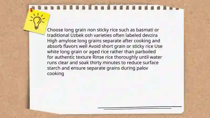 Recipe for making uzbek palov 4