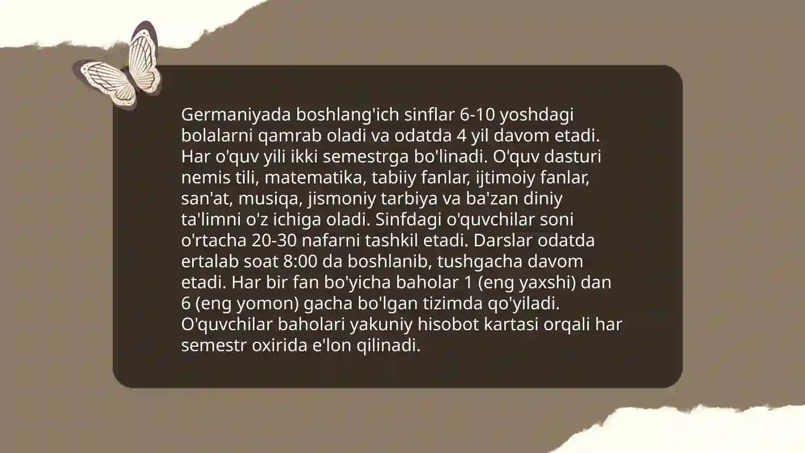 Germaniyada boshlang'ich talim 4