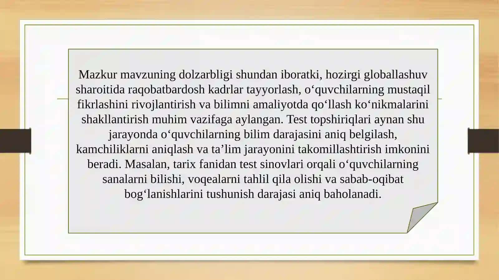 Test topshiriqlarini pedagogik metodlar asosida ishlab chiqish 4