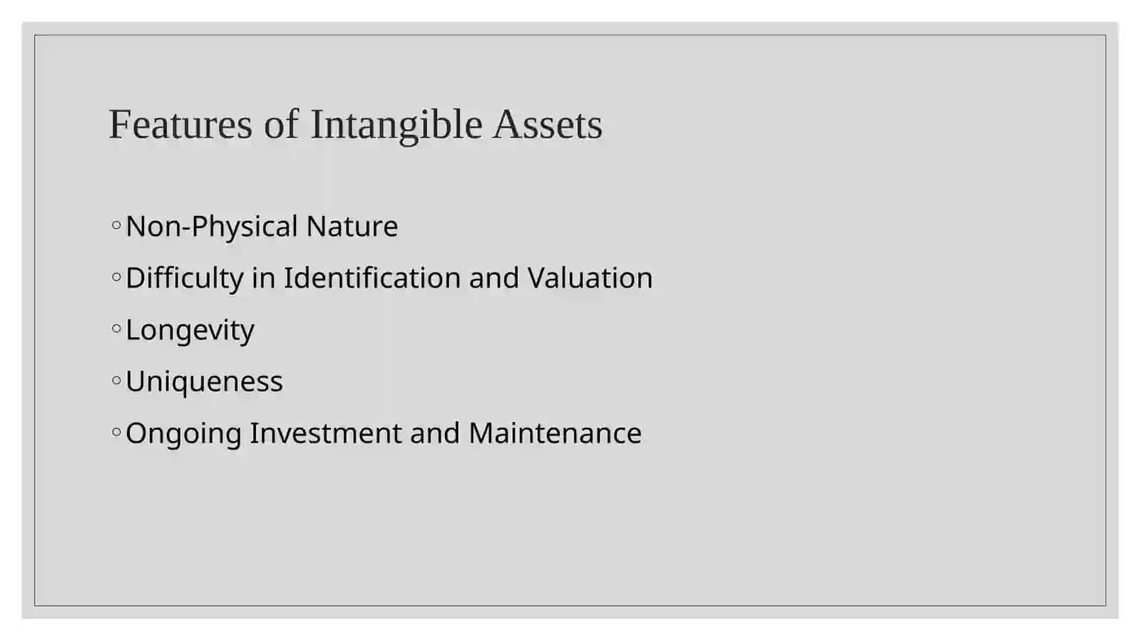 Accounting of intangible assets and its features 4