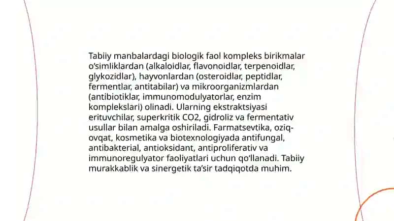 Biologik faol kompleks birikmalar 4