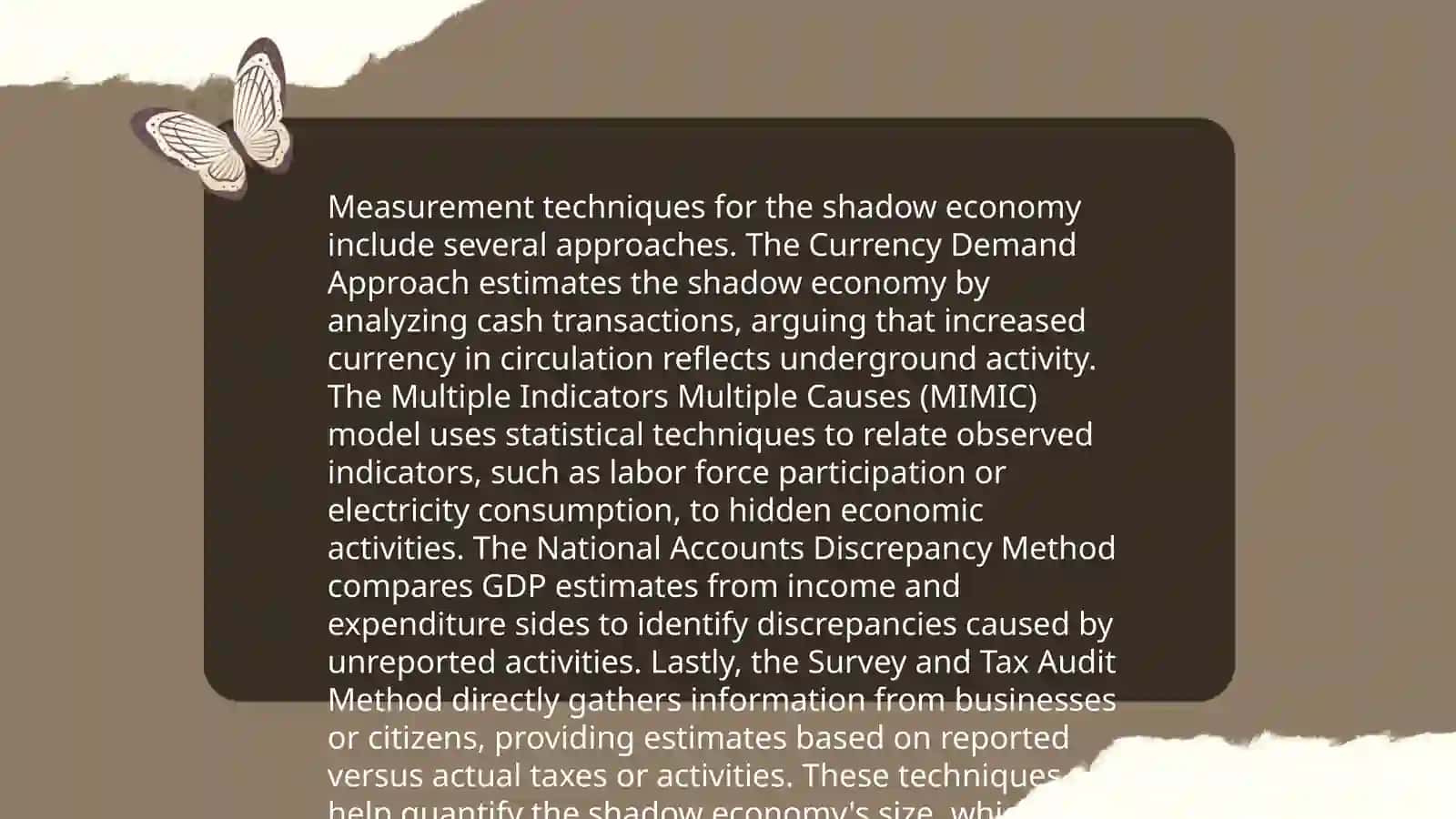 The shadow economy: challenges for policymakers 4