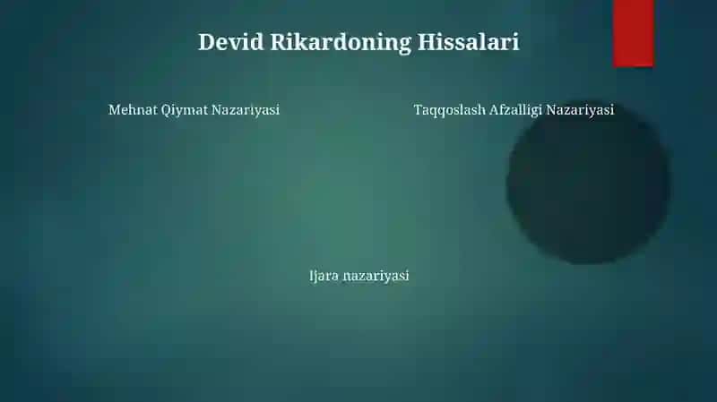 Klassik iqtisodchilar Rikardo Maltus Xyum 4