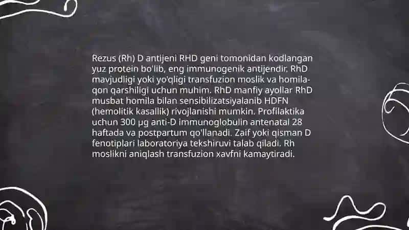 Qon guruhini rezus faktorini aniqlash 4