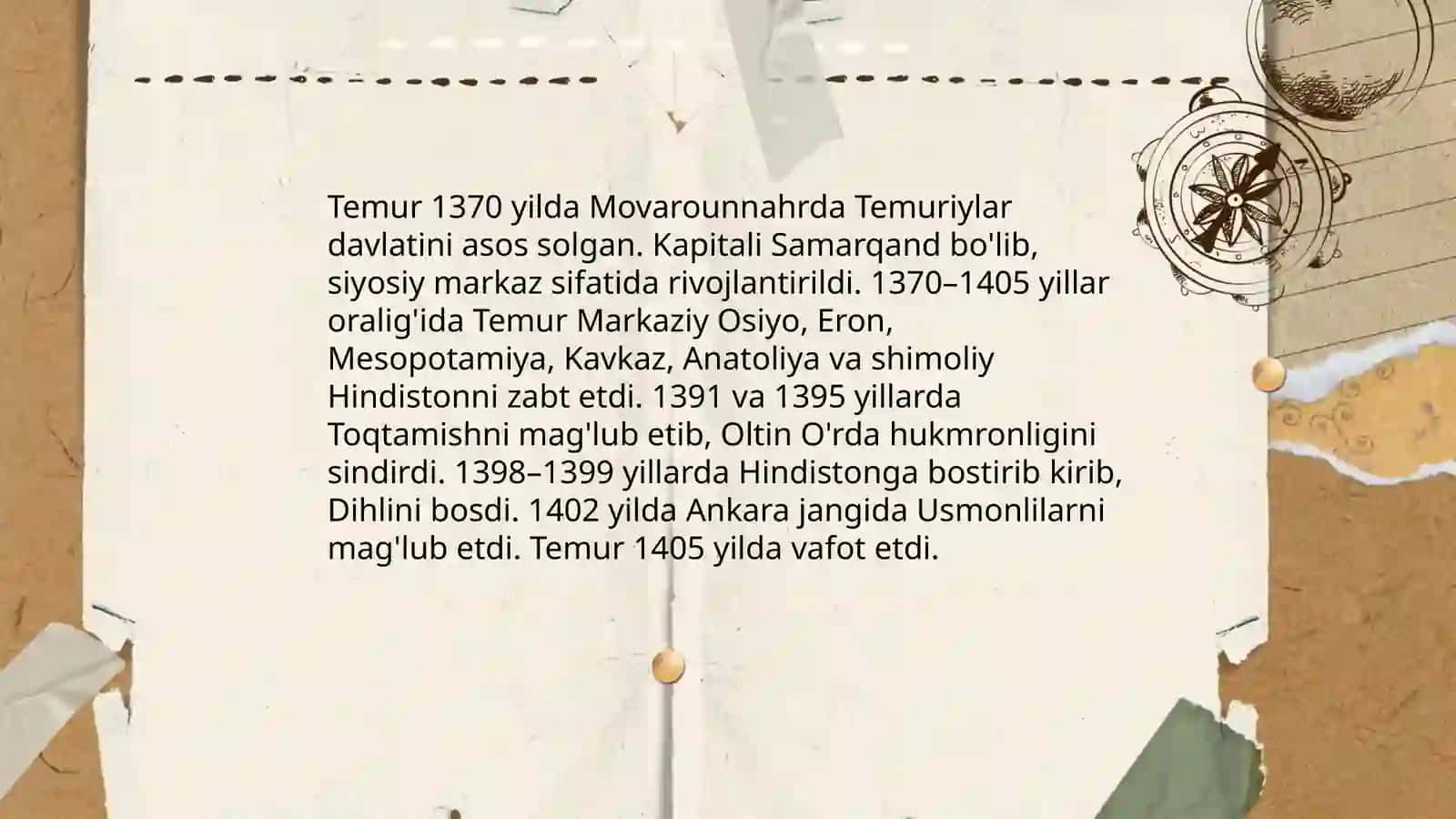 Amir Temur va Temuriylar Davri 4