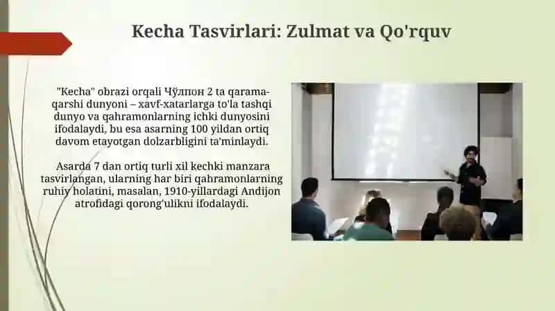 Cho'lponning "Kecha va kunduz" 4