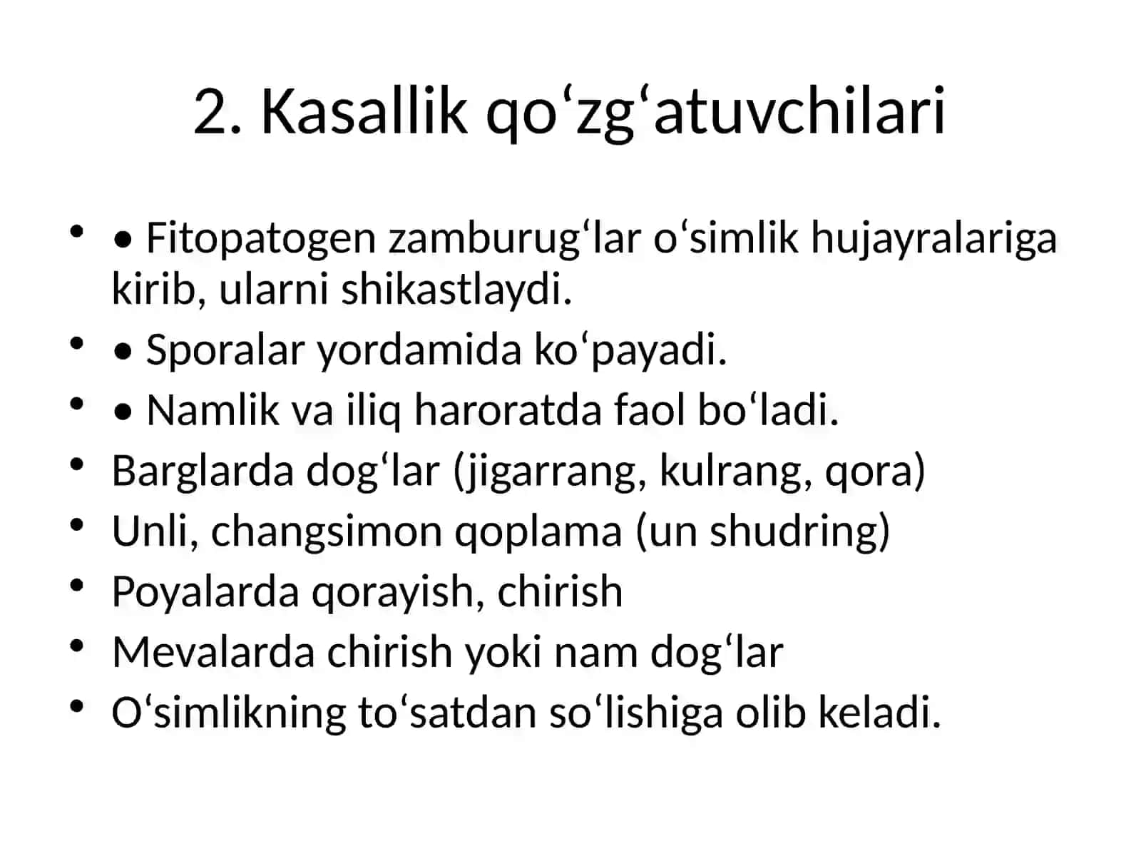 Zamburugʻli kasallik qoʻzgʻatuvchilar taʼrifi 4