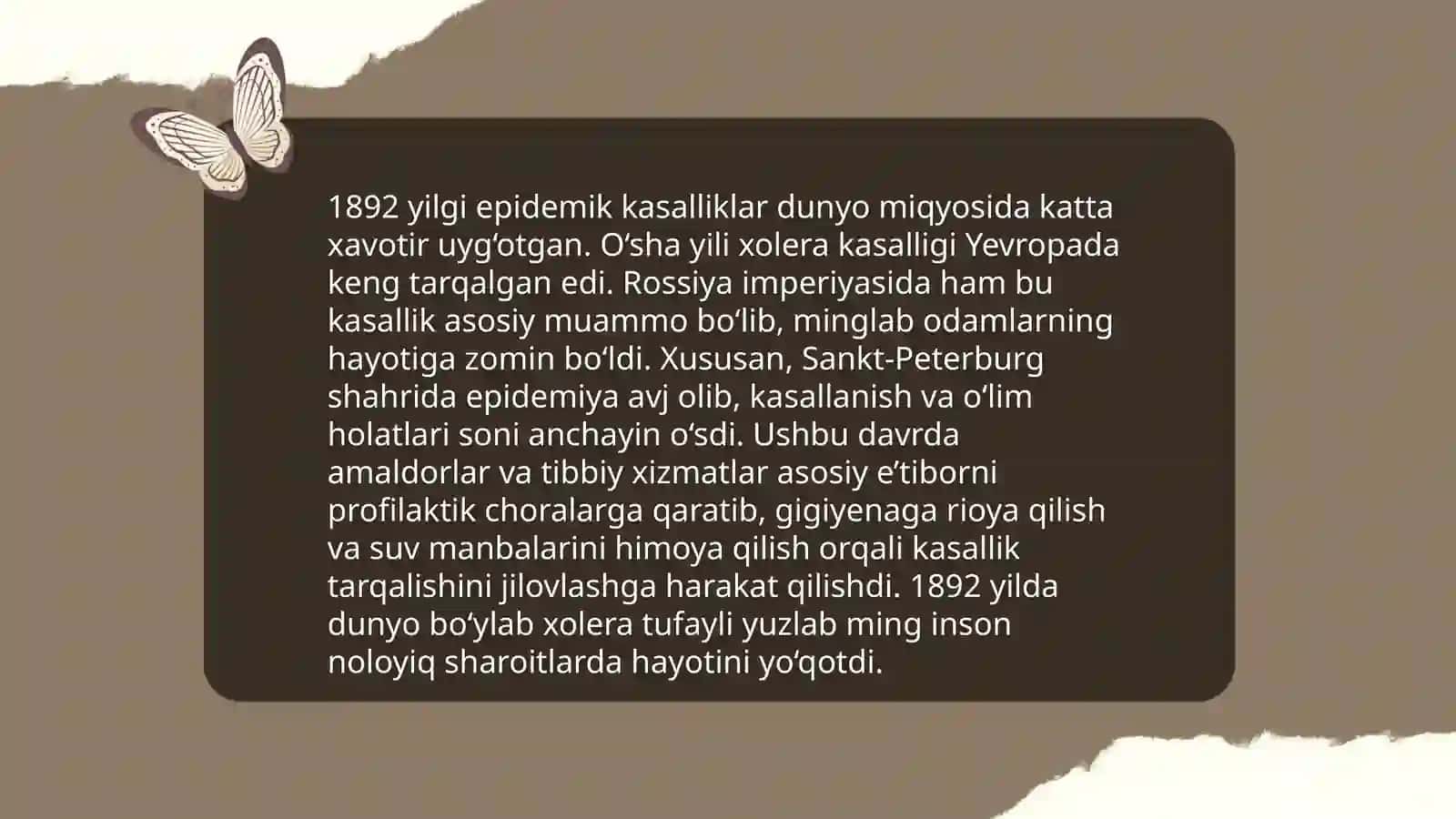 Vabo qo'zg'oloni 1892 yil Toshkent qo'zg'oloni Kamalova 4
