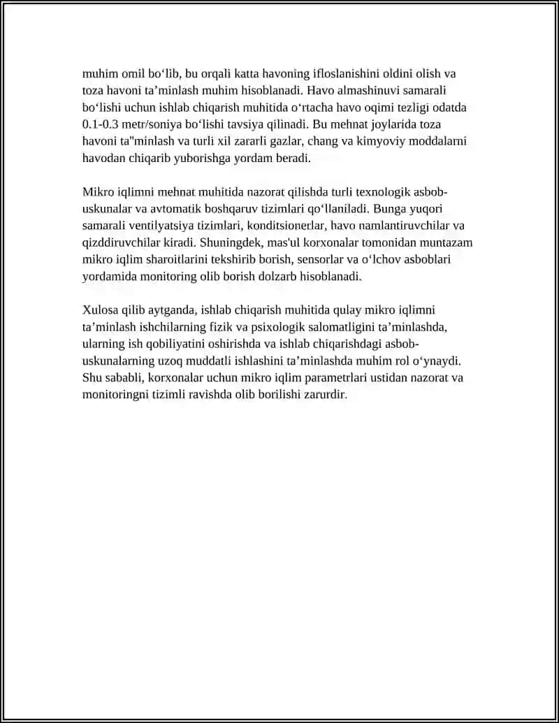 ISHLAB CHIQARISH MUHITNING MIKRO IQLIM SHAROITLARI 4