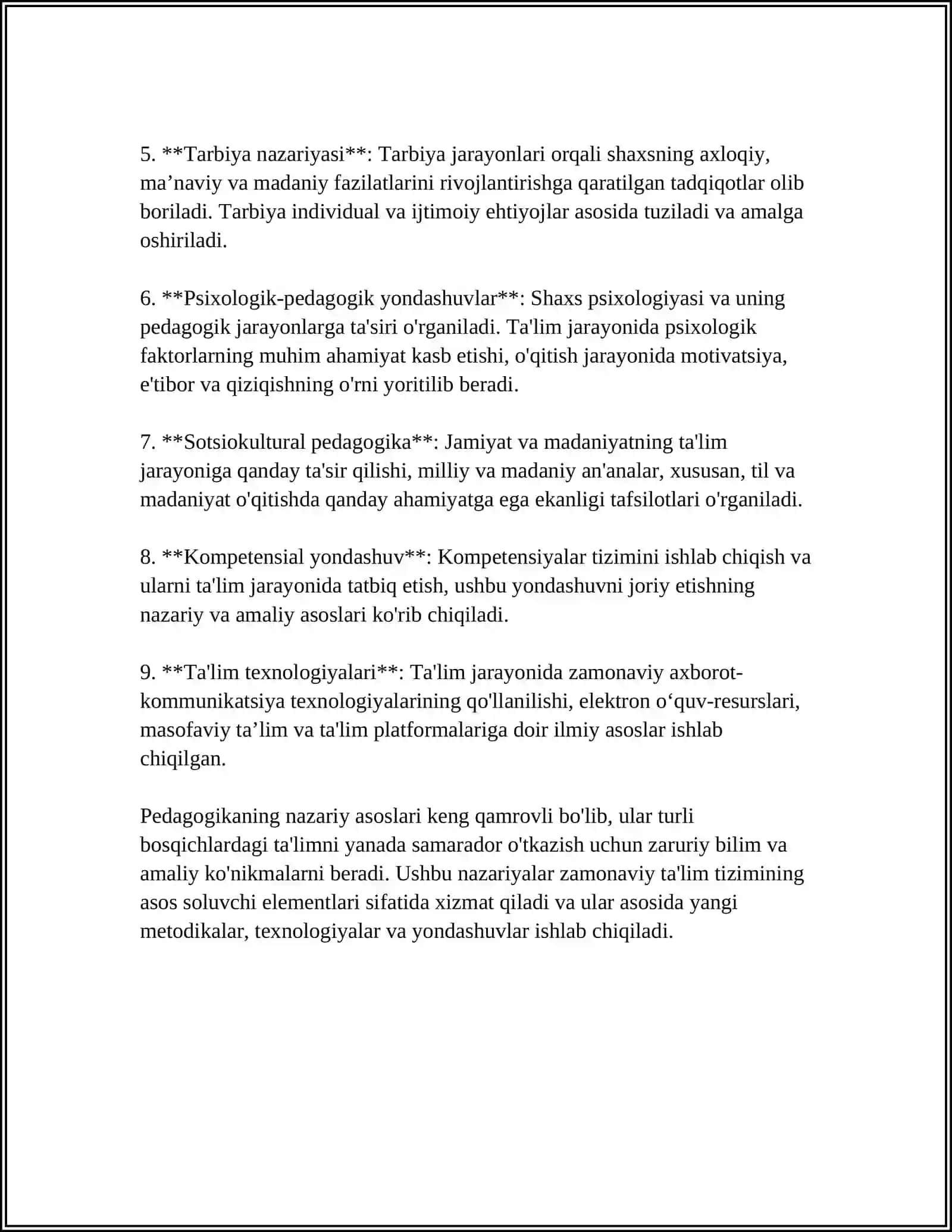 UMUMIY PEDAGOGIKANING ASOSIY TARMOQLARI 4