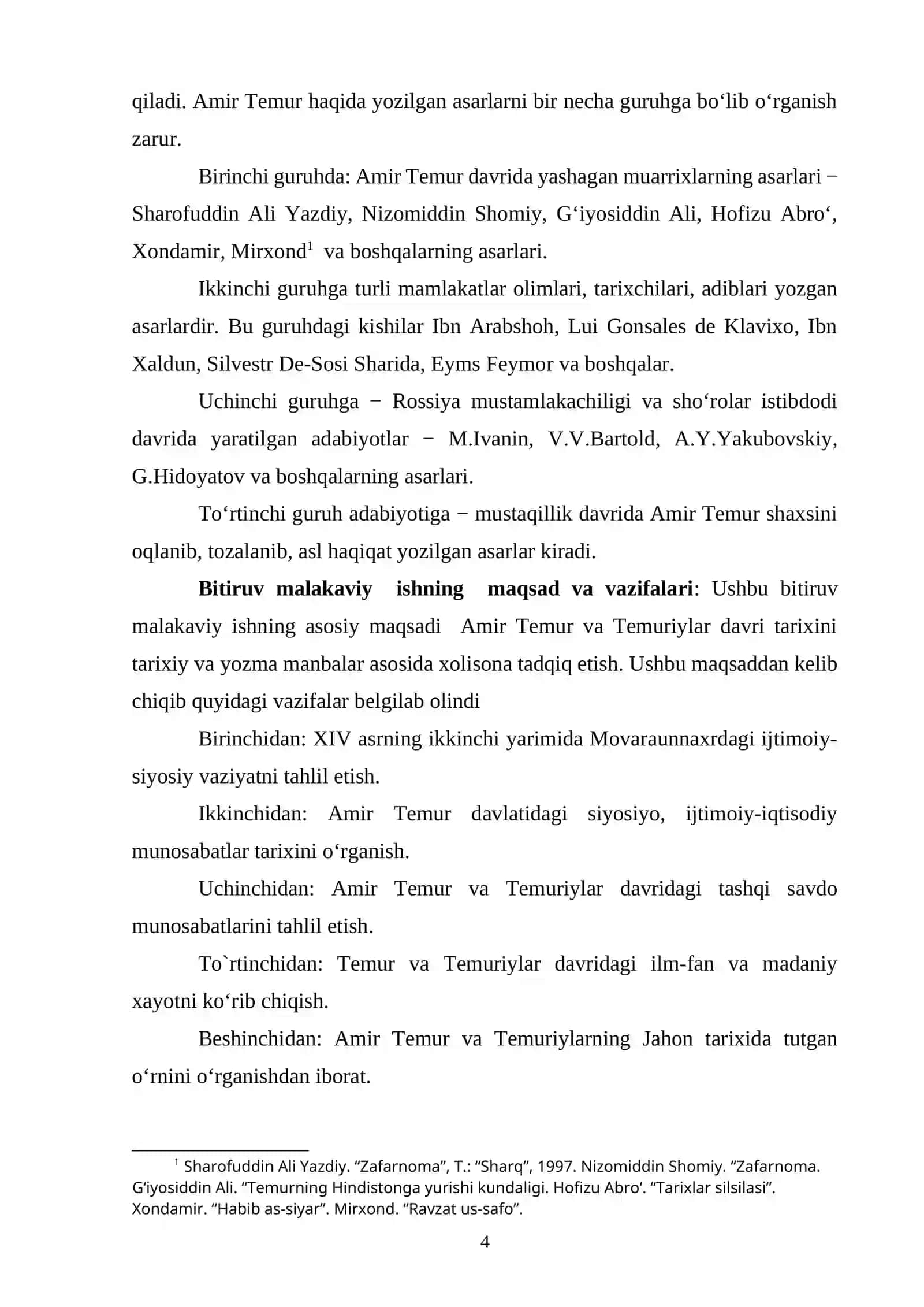Jahon tarixida Amir Temur va Temuriylar davlatining tutgan o‘rni 4