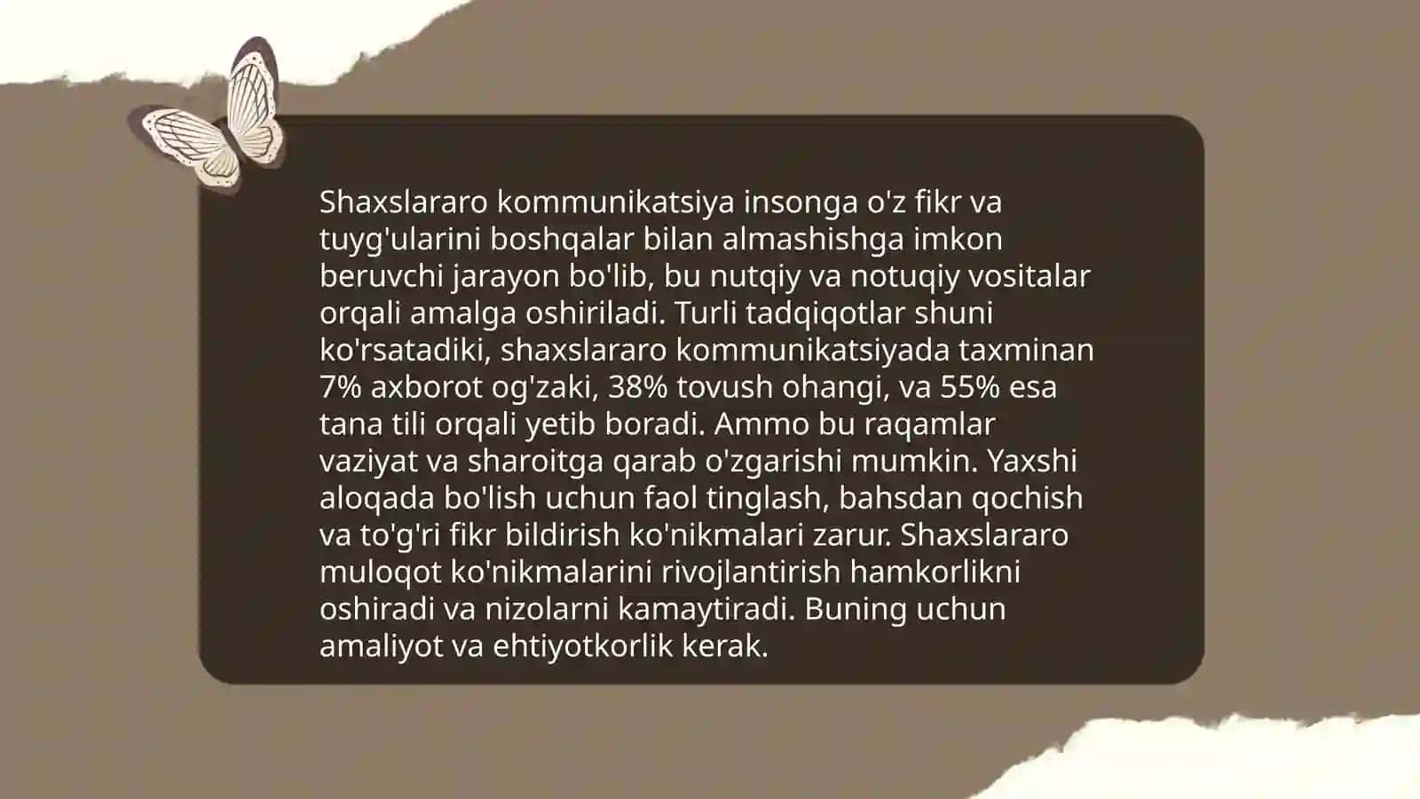 Shazslararo munosabat psixologiyasi 4