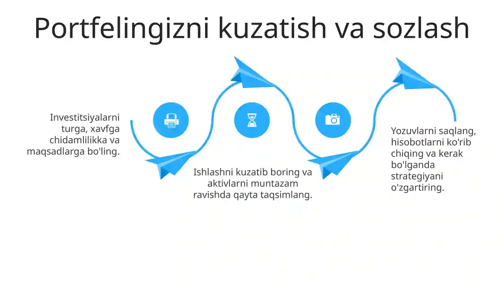 Invistitsiya faoliyatini tashkil etish 4