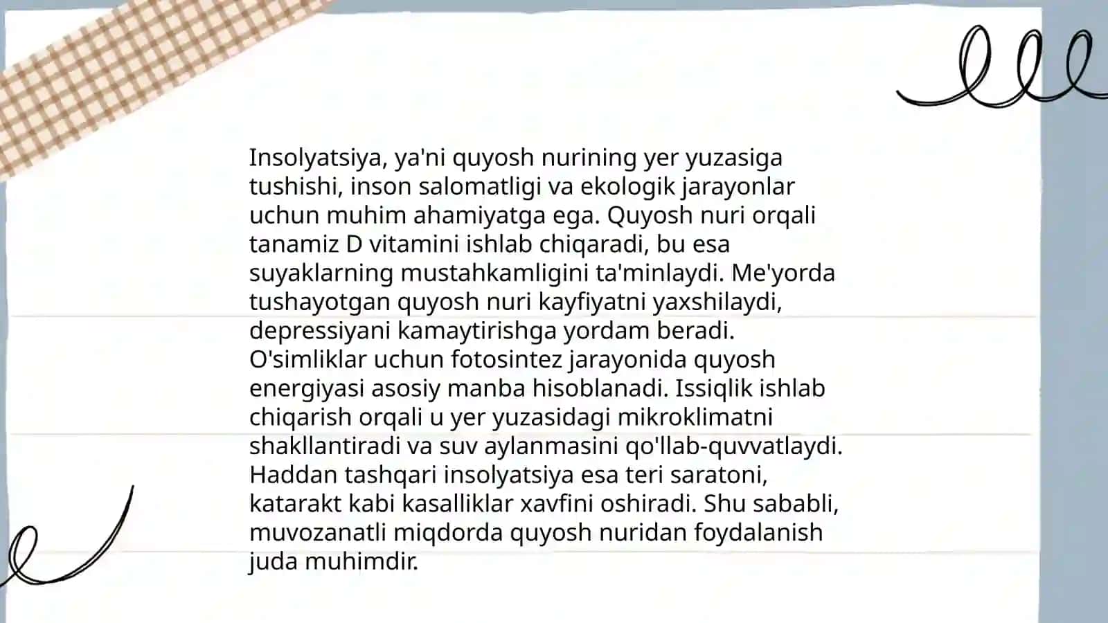 Xonalarning insolyatsiyasi 4