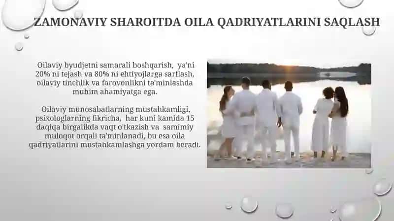 Oilaparvarlik fazilatlari 4