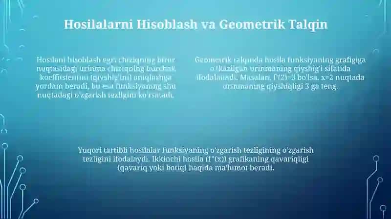 Oshkormas va parametrik funksiyalarni differensiallash 4