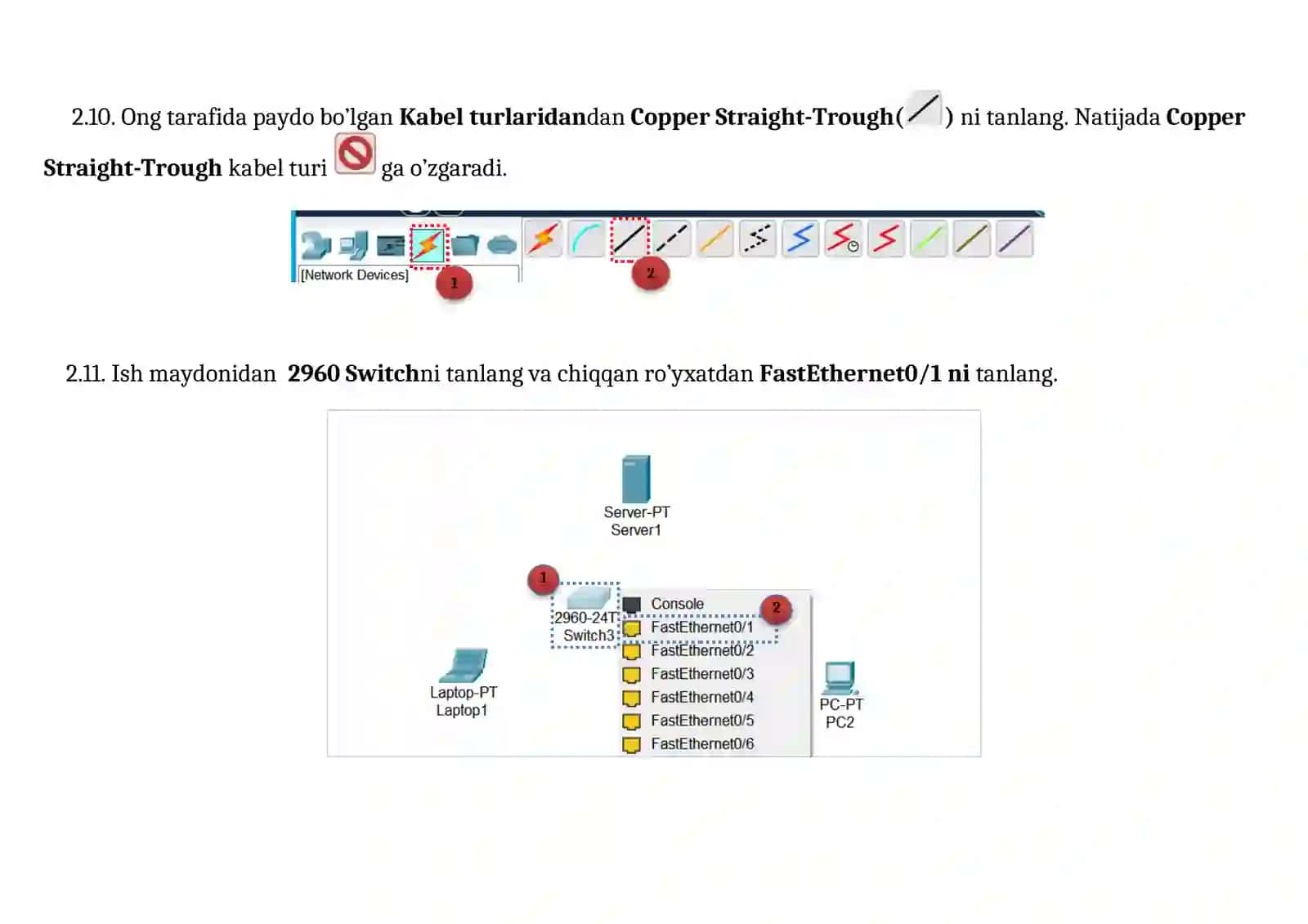 DHCP Server yordamida IP manzil taqsimlash (Cisco Packet Tracer) 4
