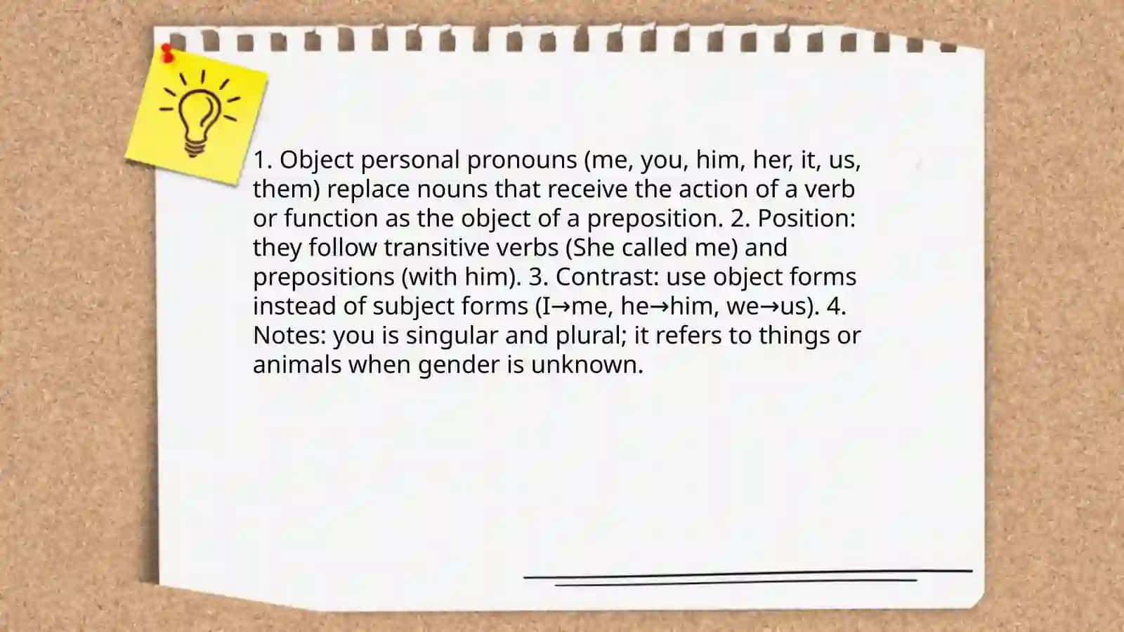Personal pronouns 4
