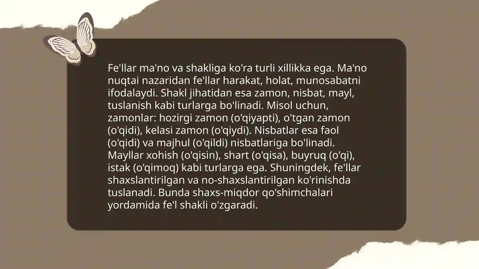 Otlarning shakl va ma'no turlari 4