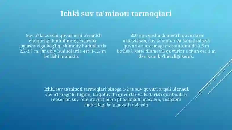 Suv o'tkazuvchi quvurlar 4