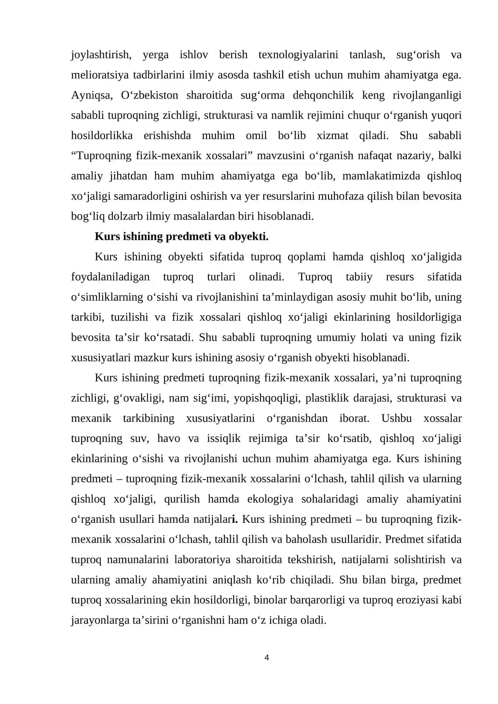 TUPROQNING FIZIK-MEXANIK XOSSALARI 4