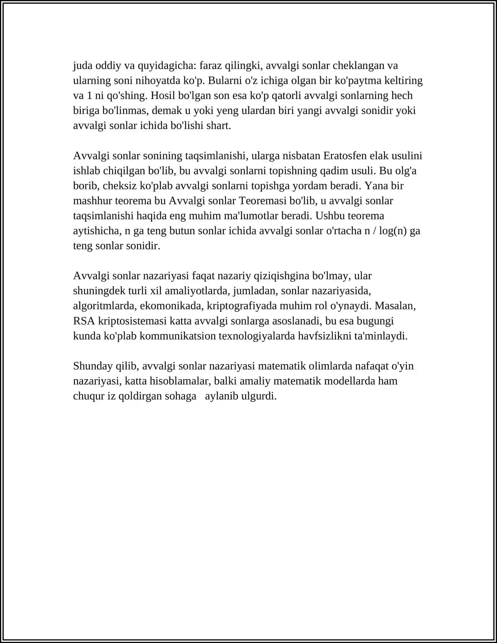 EYLER TEOREMASI HAQIDA MUSTAQIL ISHI 4