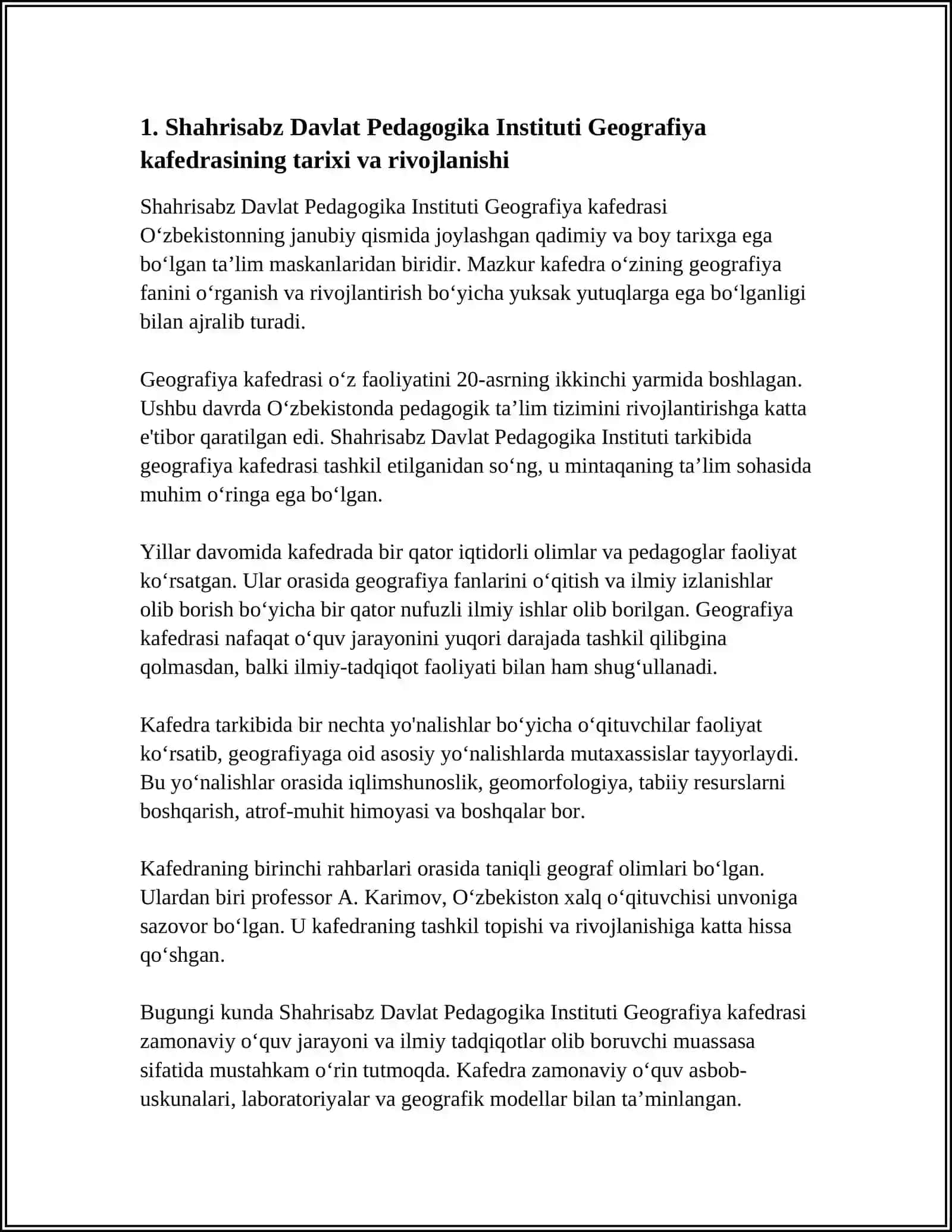 Shahrisabz Davlat Pedagogika Instituti Geografiya Kafedrasi 4