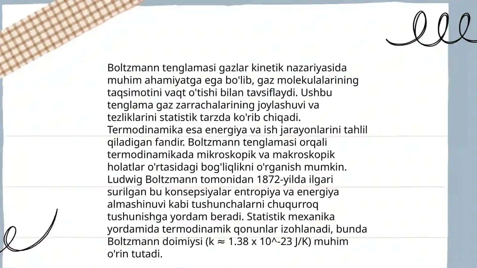 Boltzmann Kinetik Tenglama va Uning Yechimi 4