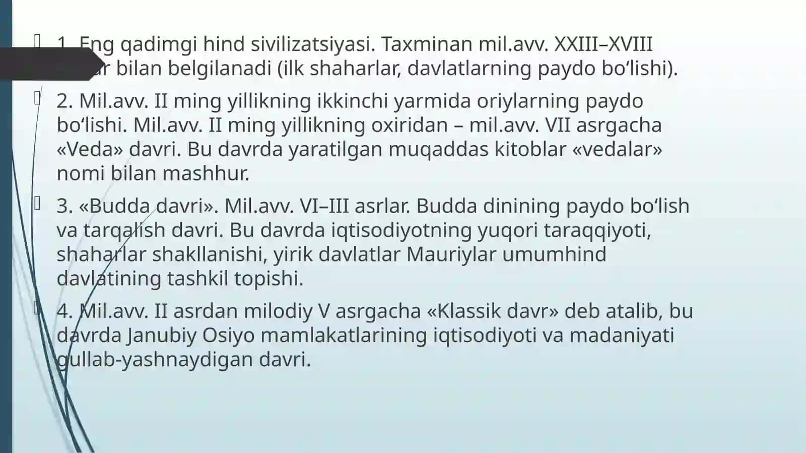 Qadimgi Hindiston sivilizatsiyasi (Mohinjo-Darova Xarappa) 4