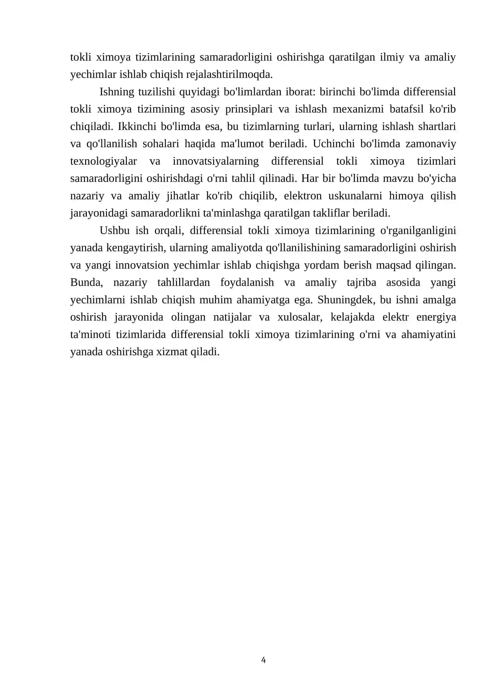 Differensial tokli ximoya 4
