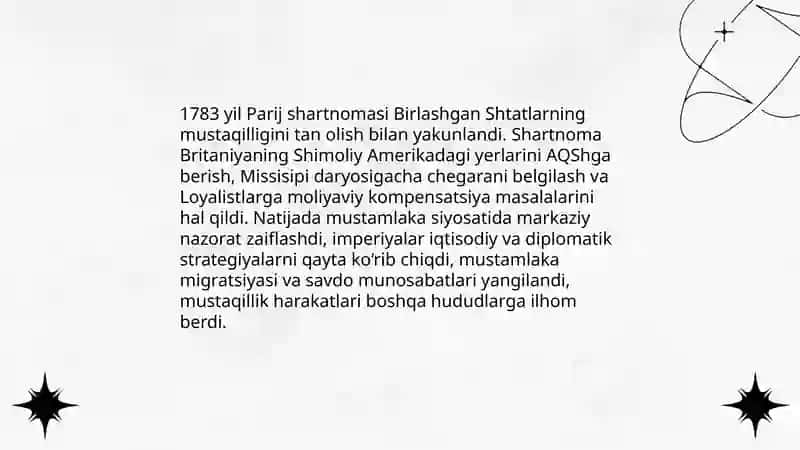 XVIII asr oxiridagi xalqaro munosabatlar 4